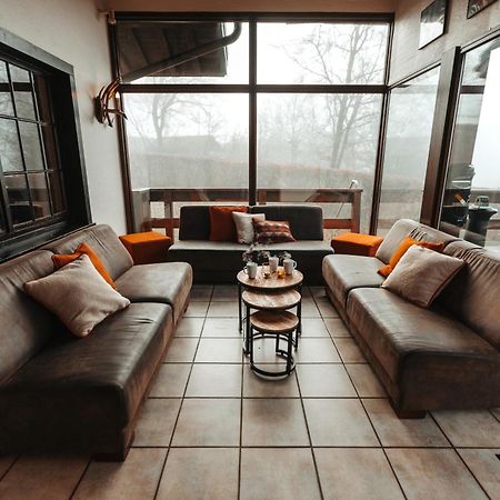 Le Grand Cerf 25 Pers, Malmedy- Chalet Rustique, Jardin Ngoại thất bức ảnh