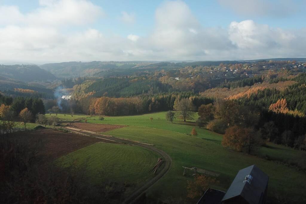 Le Grand Cerf 25 Pers, Malmedy- Chalet Rustique, Jardin Ngoại thất bức ảnh