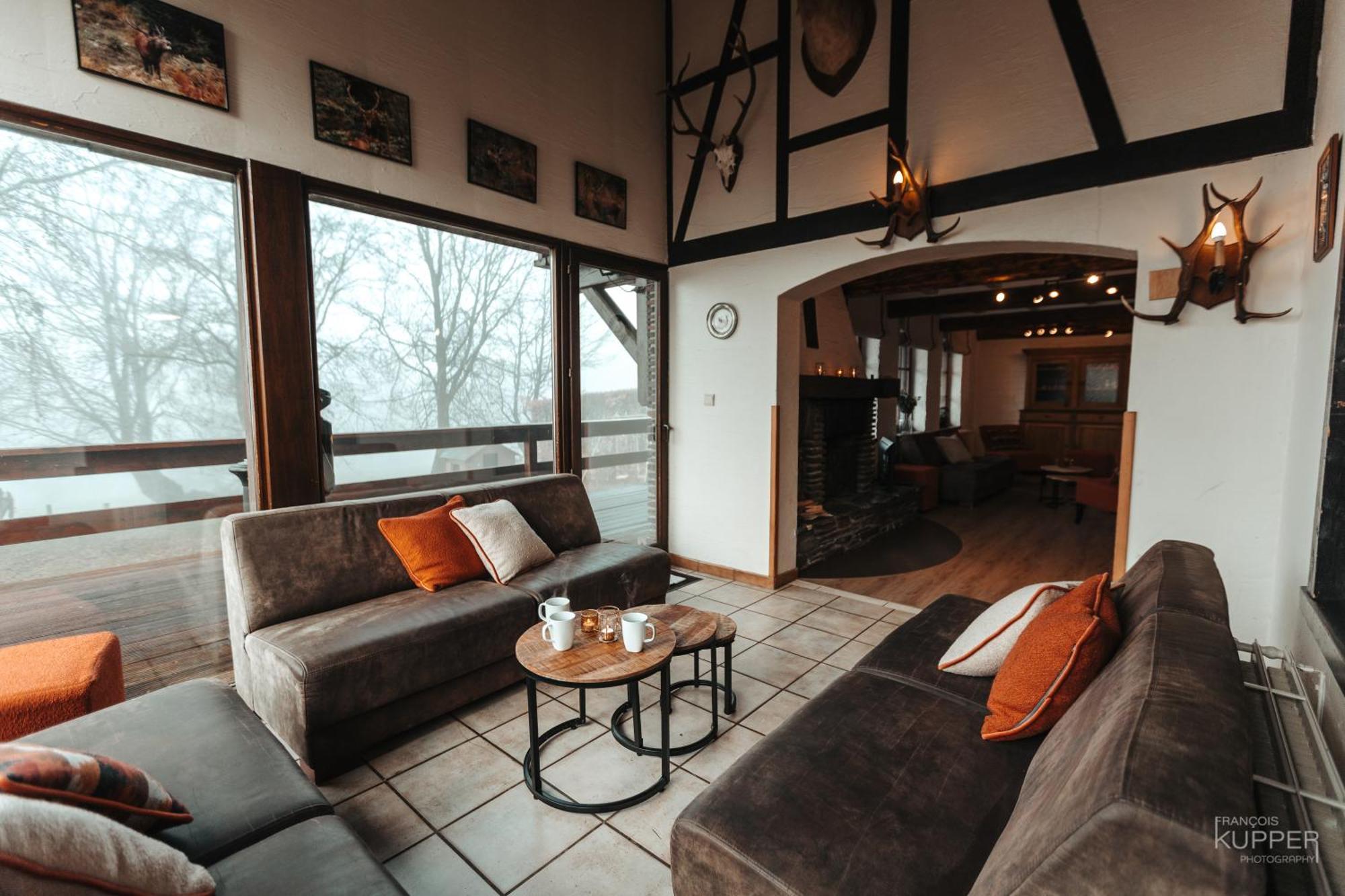 Le Grand Cerf 25 Pers, Malmedy- Chalet Rustique, Jardin Ngoại thất bức ảnh