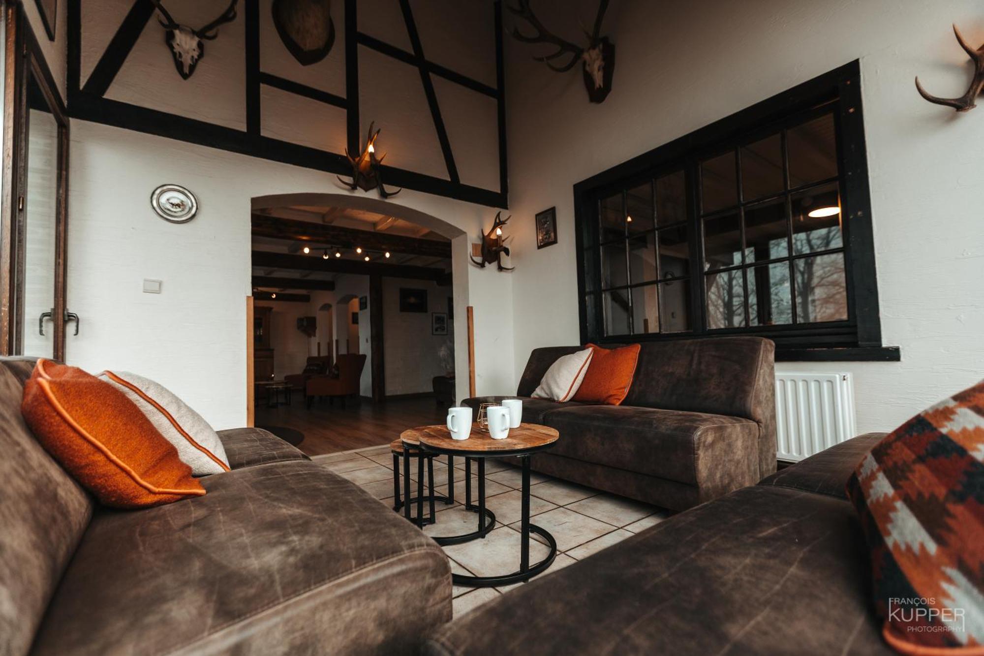 Le Grand Cerf 25 Pers, Malmedy- Chalet Rustique, Jardin Ngoại thất bức ảnh